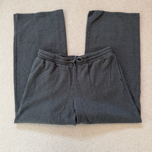BP. Baggy Wide Leg Sweatpants Grey Medium Charcoal Heather - Picture 2 of 7